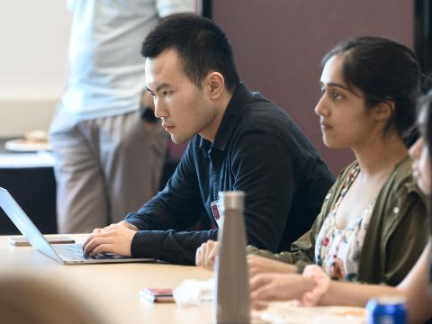 Students in a conference 