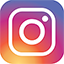 Instagram logo with a gradient background.