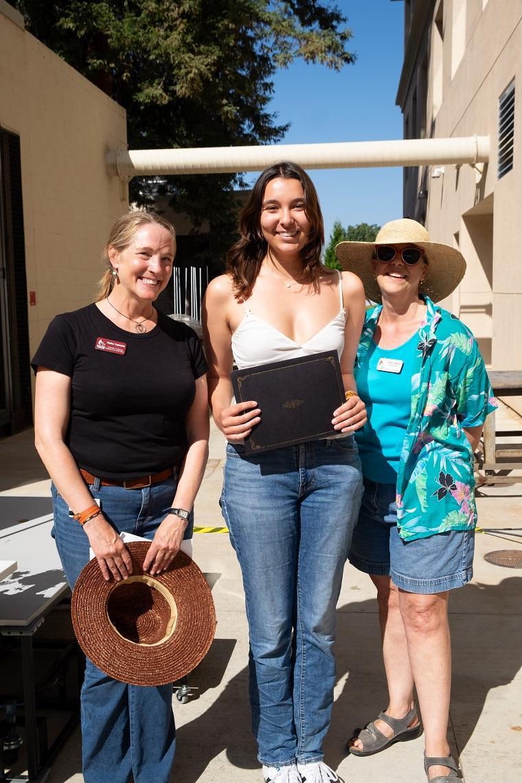 Ava Ravenberg with Heather Clydesdale and Andrea Pappas