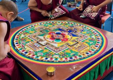 Monks from the Tashi Lhunpo Monastery