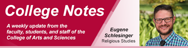 header with Eugene Schlesinger from religious studies