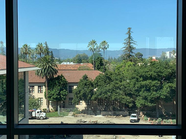 View from the Sobrato Campus for Discovery and Innovation looking west.