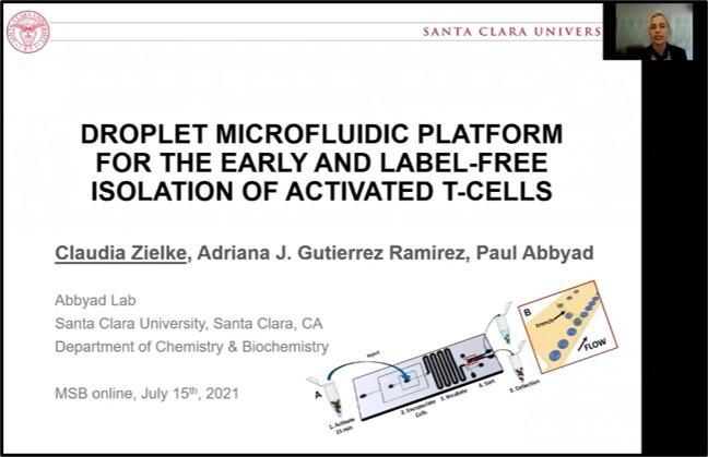 Claudia Zielke was awarded the 2nd prize for Oral Presentations from Young Scientists, out of 61 eligible presentations, at the 37th International Symposium on Microscale Separations and Bioanalysis held on July 12-15, 2021.