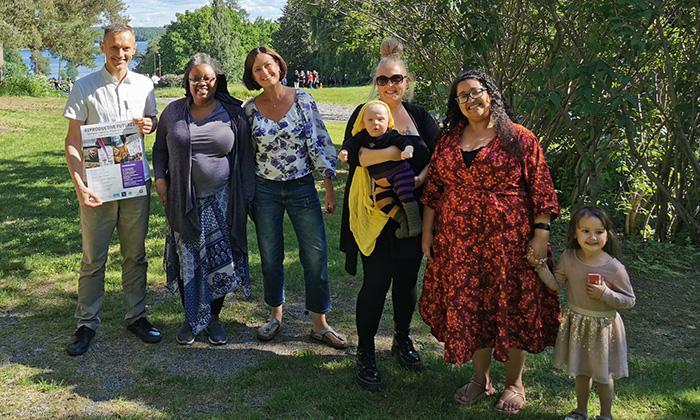 Sonja Mackenzie with Queer Reproductive Justice panelists.