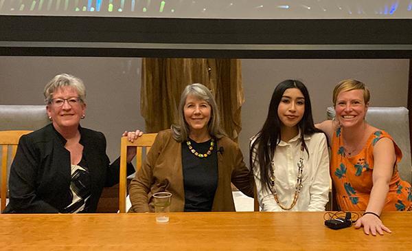 Amy Lueck and panelists on the 100th anniversary of the Winchest Mystery House.