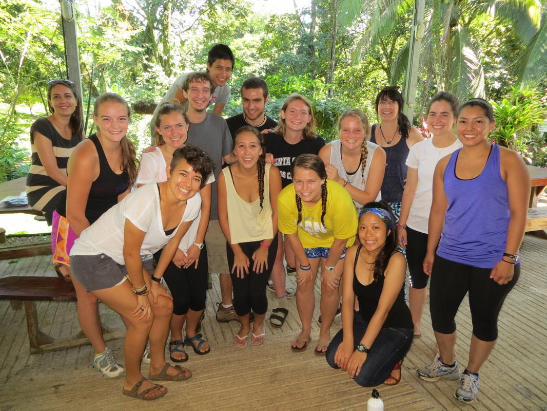 Michelle Bezanson and students