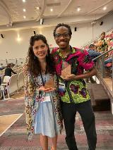 SCRA 2023 Early Career Award recipients Jesica S. Fernández & Dominique Thomas (Morehouse College). Photo: Thomas Fernandez.