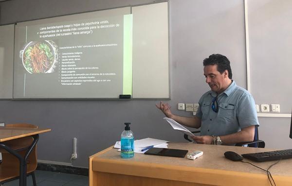 Alberto Ribas-Casasayas presenting at the  International Conference on Ibero-American Literature in Athens, Greece.