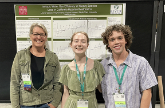 Virginia Matzek, Leonie Casper and Donald Grimsley at Ecological Society of USA