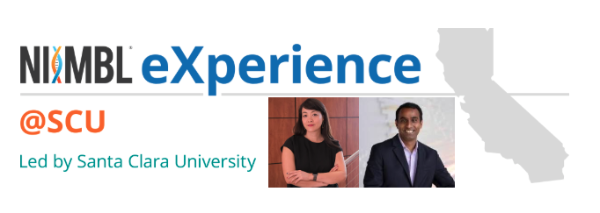 NIIMBL eXperience @ SCU logo with Chan Thai and Prashanth Asuri