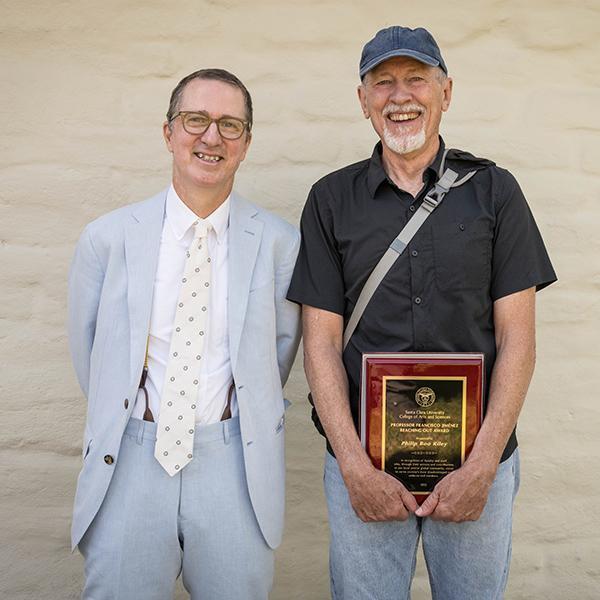 Philip Boo Riley, winner of the 2022 Professor Francisco Jimenez Reaching Out Award