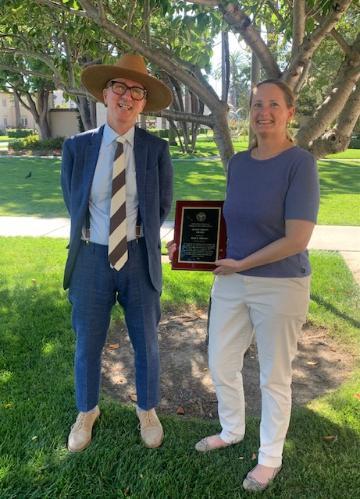 Dean Daniel Press and Ruth Mikusko recipient of the 2023 Deans Service Award