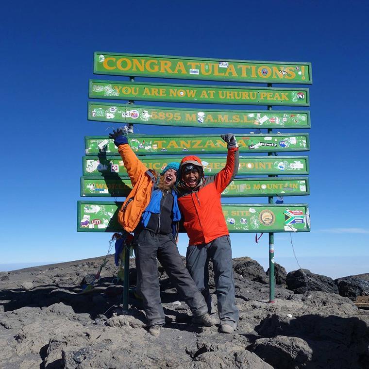 Jose and Erin at Mt. Kilimanjaro