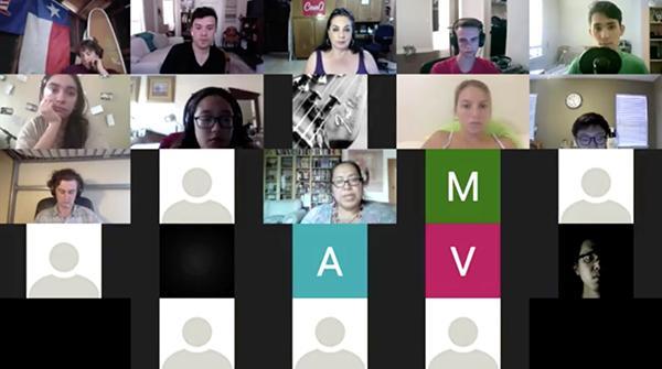 screenshot of zoom meeting with half people half names