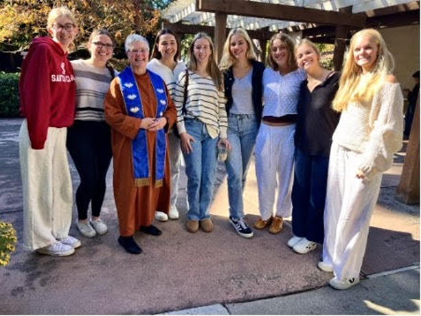 Claire Andre, Megan Barstad, Yogacharya Ellen Grace O’Brien, Evy Kimball, Caitlin Degnan, Clara Barnes, Daisy Darby, Heidi Havecamp, and Lucy Fillippini