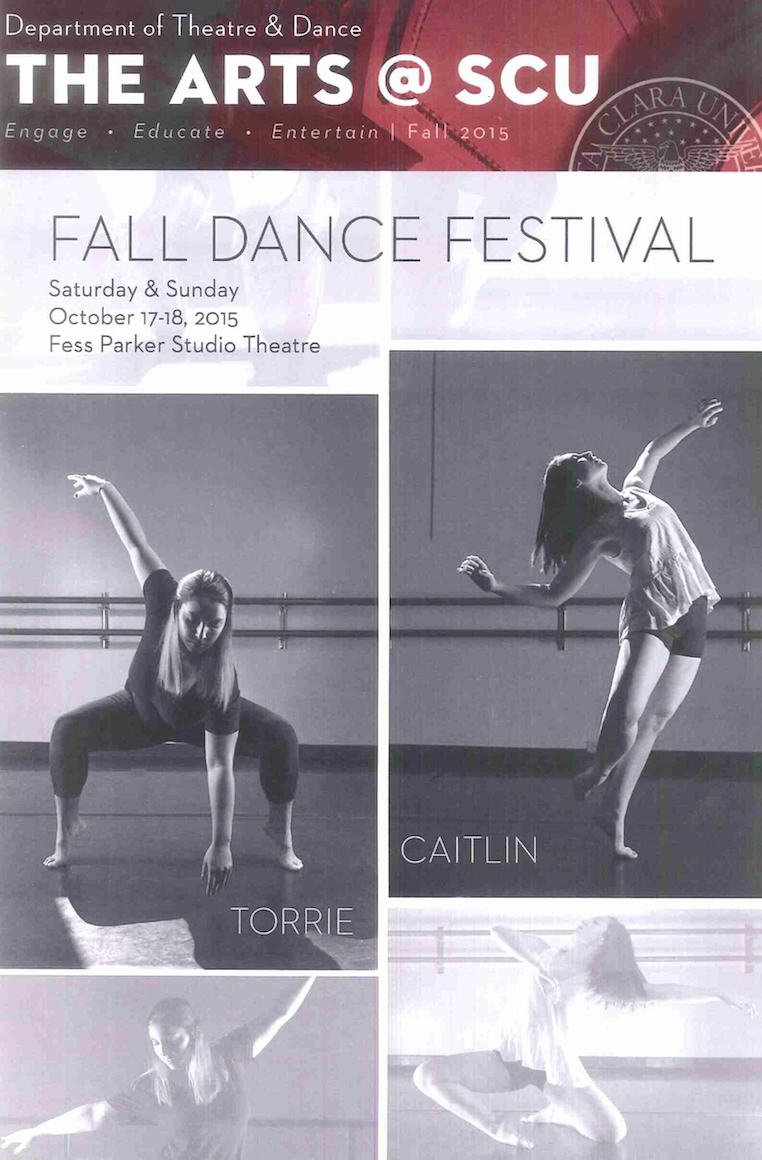 Poster for Fall Dance Fest 15, featuring The Arts at SCSU.