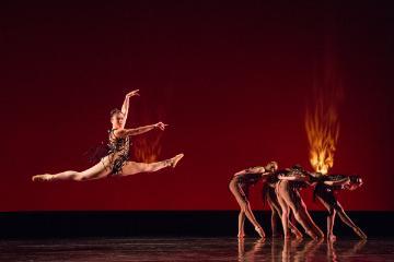 Santa Clara University's Department of Theatre & Dance performs Images 2015 during a dress rehearsal at Santa Clara University's Louis B. Mayer Theatre in Santa Clara, California, on February 4, 2015. (Stan Olszewski/SOSKIphoto)