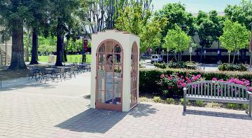 Wind phone on the SCU Arts Plaza