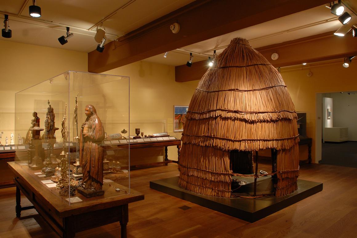 Installation shot of museum's permanent California History exhibition.	