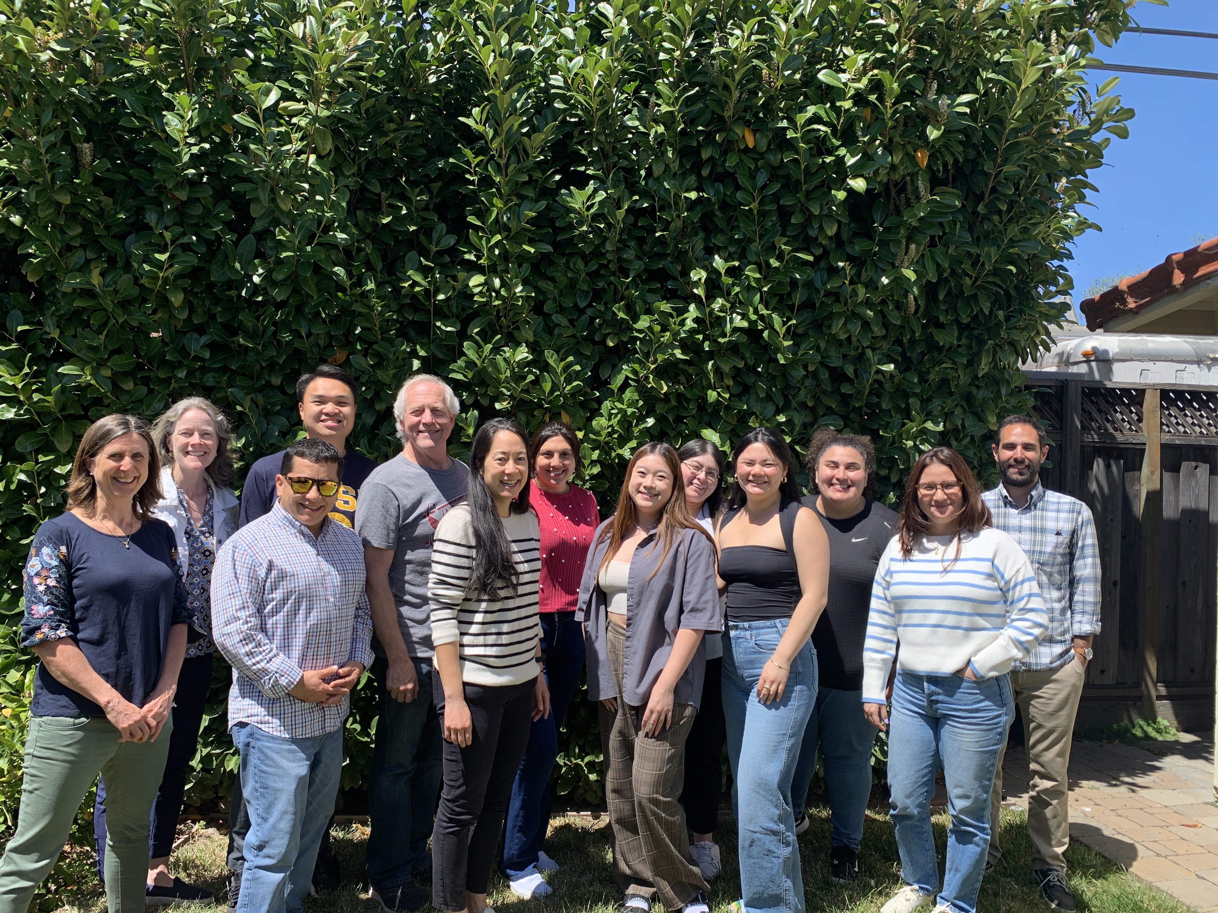 The SCU Noyce Fellows gather for a group photo.