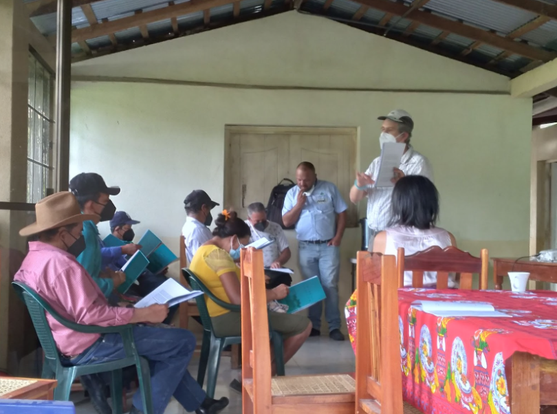 classroom full of family farmers