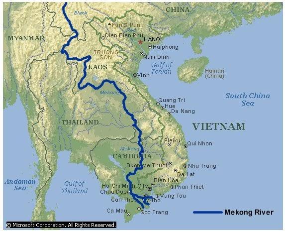 Mekong River Map