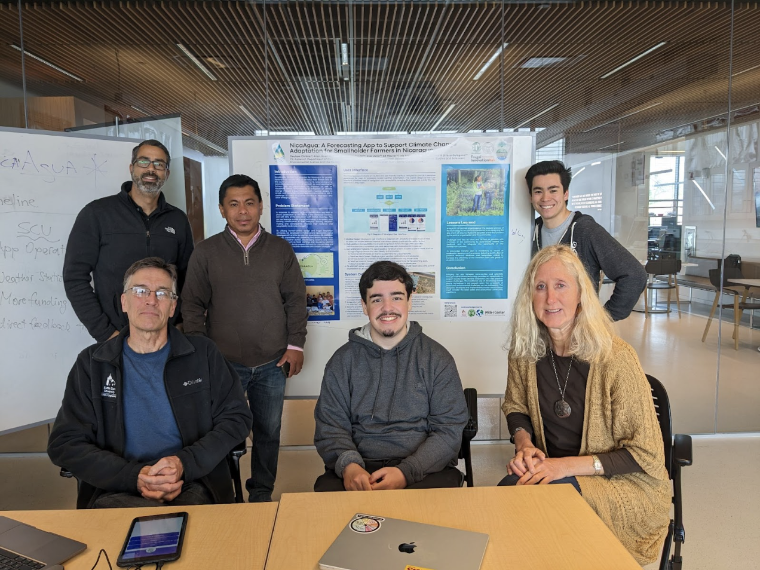 Iris Stewart-Frey, Ed Maurer, Allan Baez-Morales, and student researchers