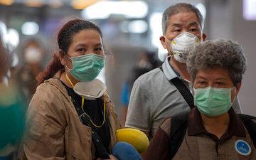 People wearing masks