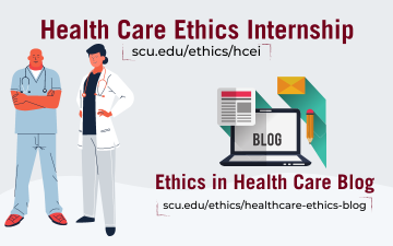 promotional graphic for health care ethics internship