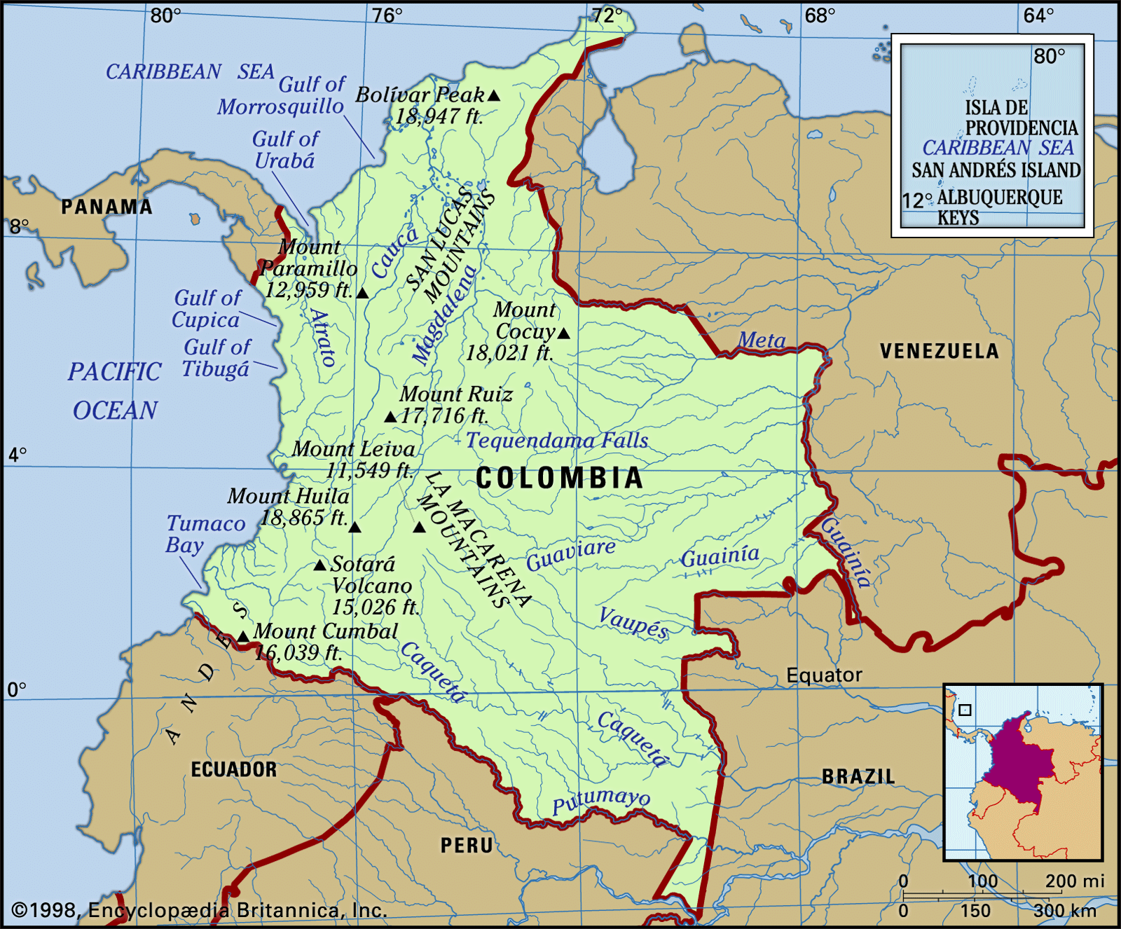 Map of Colombia