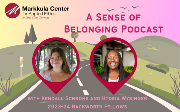 A Sense of Belonging Podcast, hosted by Hydeia Wysinger and Kendall Schrohe. 