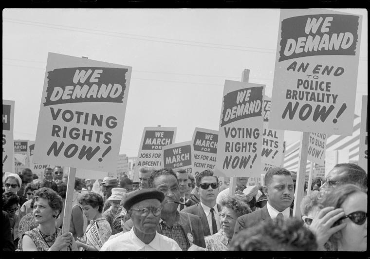 Protest for voting and equal rights