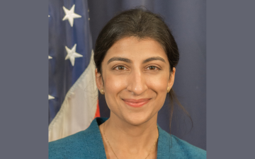 Lina M. Khan, Chair, Federal Trade Commission. Photo source: FTC.gov. image link to story