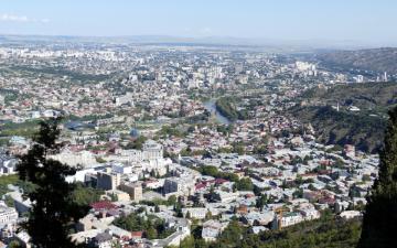 A from air view of Georgia's Capital.