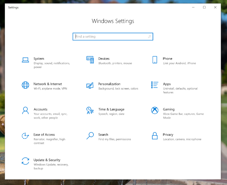 An image of the Windows 10 