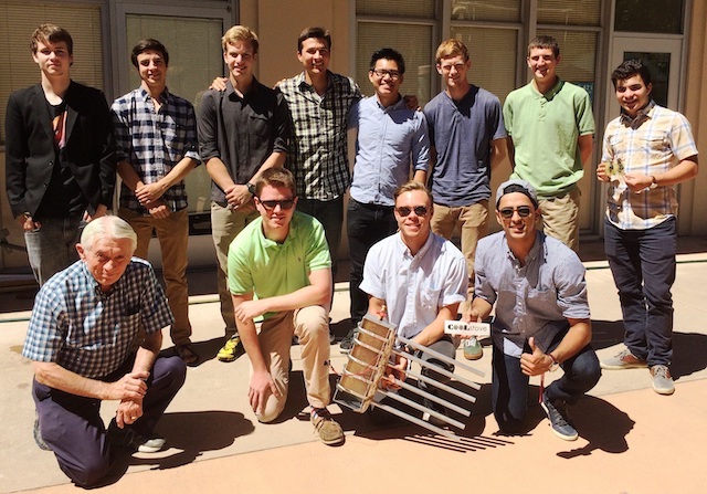 Professor Healy with group of Latimer Scholars.