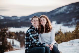 Sibole and her fiance, SCU alum Rick Schulte '14. Courtesy of Angela Amen Photography.