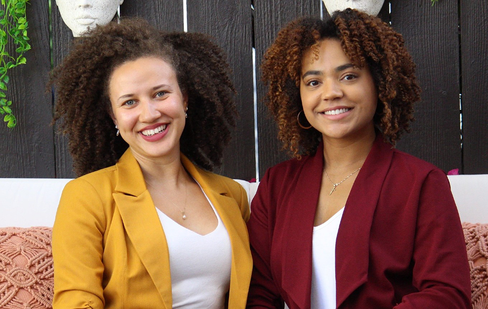 Founders of Tress, Aliyah Morphis '17 (left) and Hannah LeBlanc '19