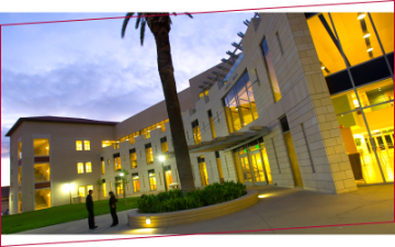 Lucas Hall at night
