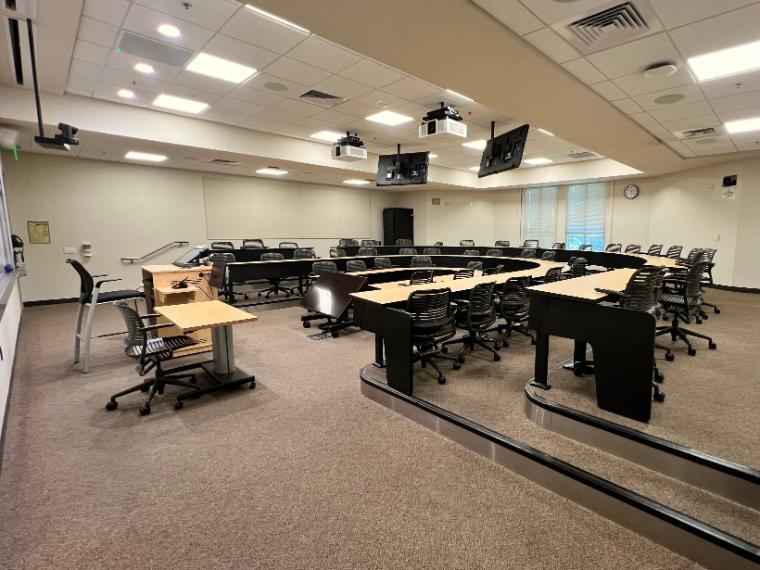 Lucas Hall Tiered-Seating Lecture Rooms