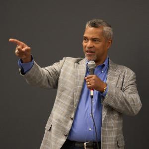 Ed Magee participant presenting at a networking event