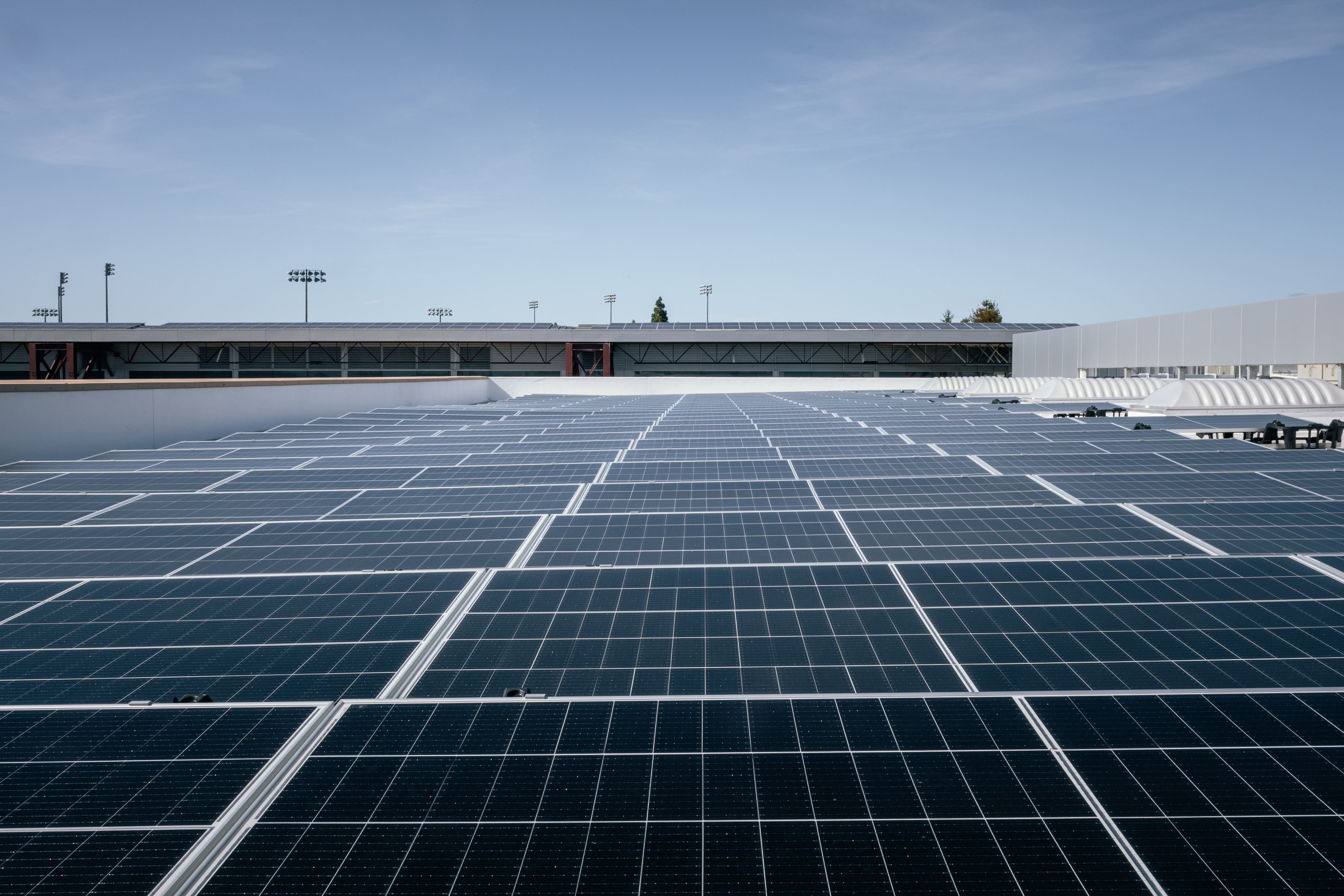 solar panels on the AEC 