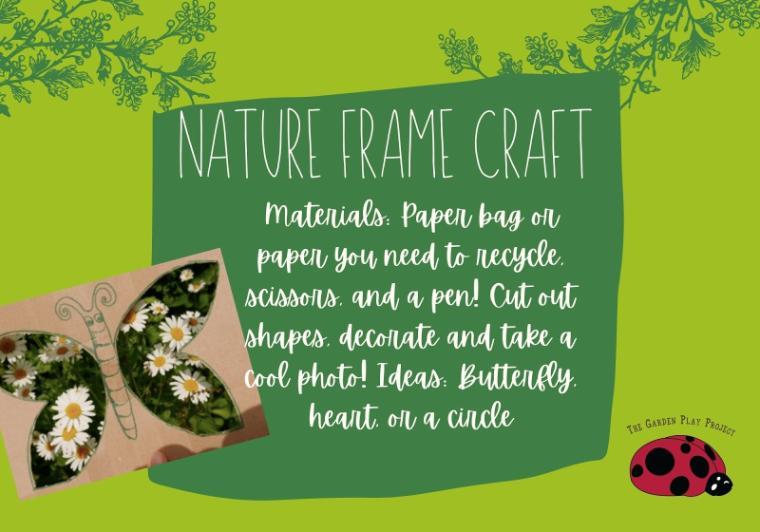 Nature Frame Craft. Foldable frame for a photo decorated with felt leaves, nuts, and twigs. Fun for a cold day or a rainy day. ?? - Nature Frame Craft Link to file