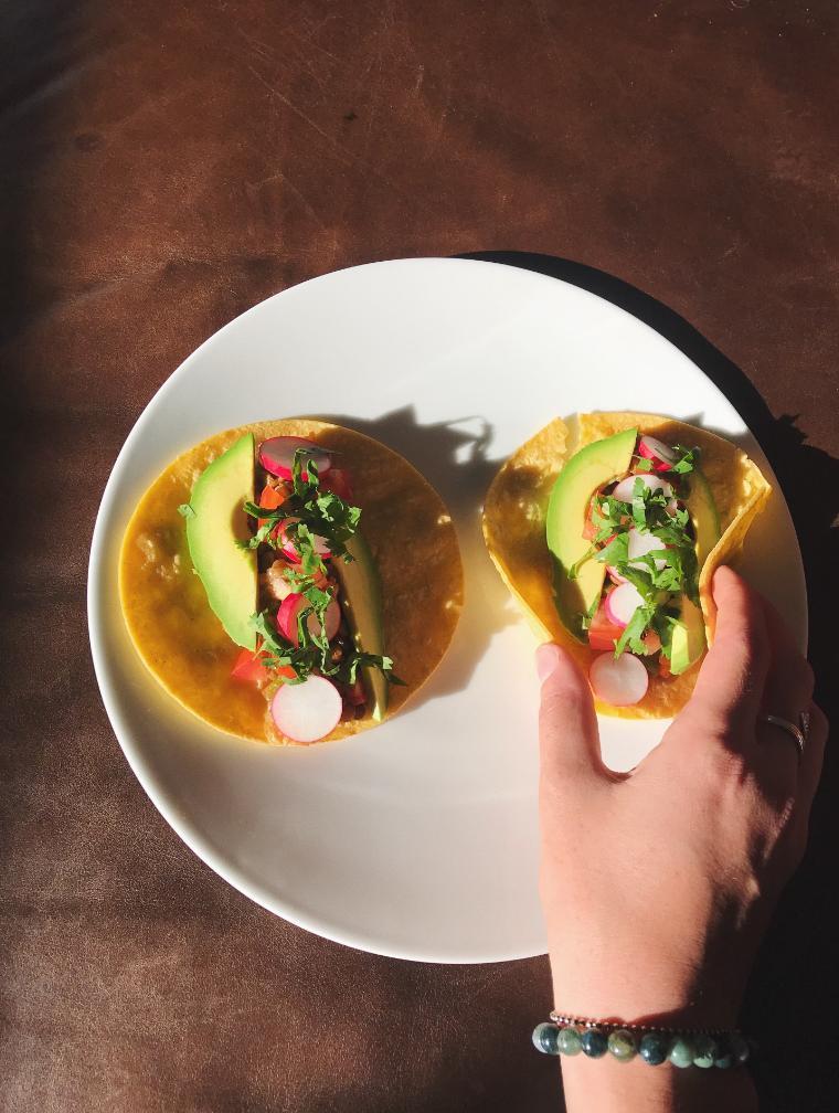 Corn and Black Bean Tacos. Photo by Morgan Billington