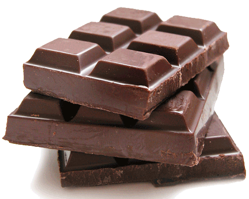 A stack of chocolate bars. image link to story