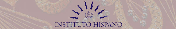 Logo of the Hispanic Institute featuring stylized purple text and design on a beige background. image link to story