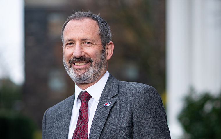 James Glaser, SCU Provost, poses for a photograph.