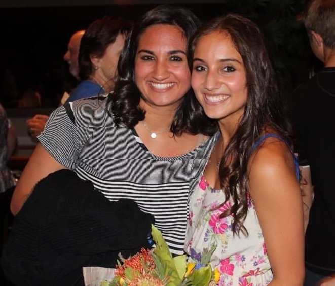 Kalina and Sonya visiting SCU in 2011.