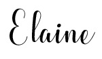 Elaine written in script