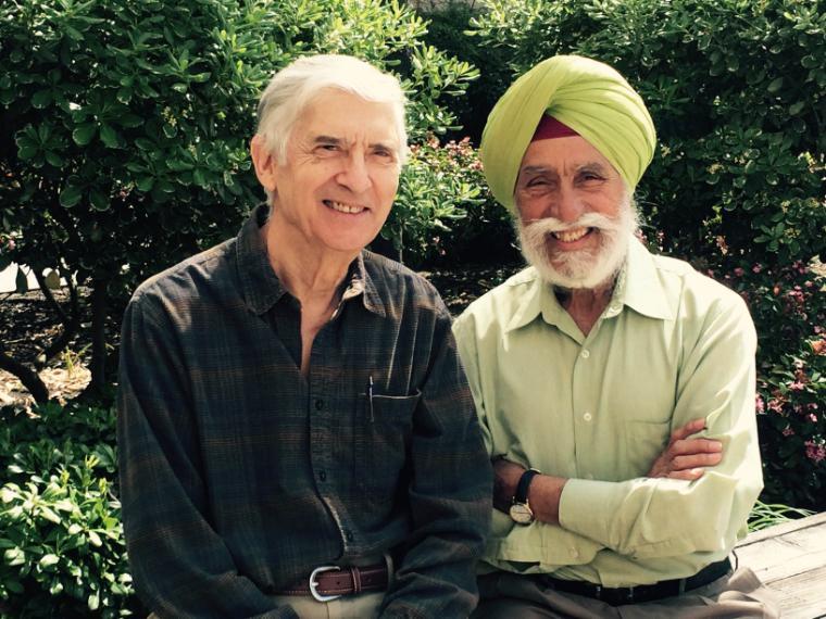 From left: John Finnemore and Sukhmander Singh